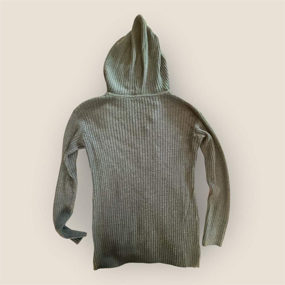 Y2K Free People Blue Hooded Women's Sweater - Picture 2 of 7
